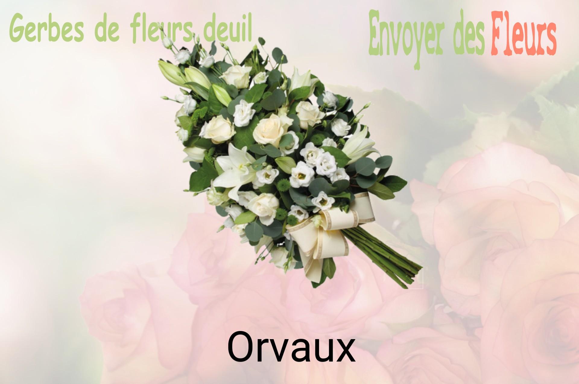 Gerbe de fleurs de deuil livrée à Orvaux